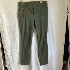 Loft stretch pants olive green